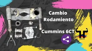 Cummins 6CT fan support bearing replacement