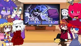 The Amazing Digital Circus React To FNF Silly Billy Mod - Hit Single Real II Naomi 🐰