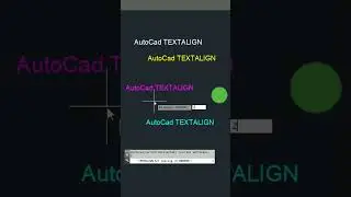 AutoCad 35# TEXTALIGN - Aligns multiple text objects vertically, horizontally, or obliquely #shorts