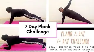 7 Day Plank Challenge  #FitnessChallenge #plank