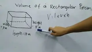 Volume of a rectangular prism.