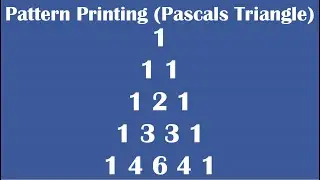 C Practical and Assignment Programs-Printing Pascals Triangle