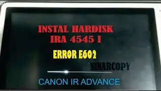 ERROR E602  - INSTAL FRIMWARE HARDISK IRA 4545 I DENGAN BOOTABLE USB FLASDISK
