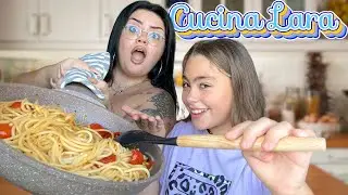 LARA CUCINA DA SOLA PER LA PRIMA VOLTA PER MAMMA CHIARA E SORELLINA ZOE ! / chiara paradisi