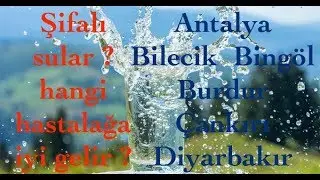 Şifalı Sular 2 / Hangi Hastalıklara Hangi İlimizdeki Şifalı Su İyi Gelir ? 