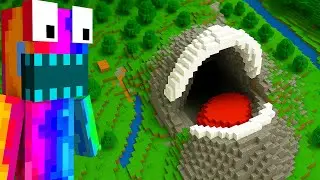 😱ทดสอบ SEED ที่มีภูเขารูปปาก, มันพยายามจะกินคุณ!! (Minecraft)