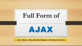 Full Form of AJAX?