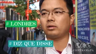 Um ativista na Chinatown de Londres/London UK - Diz Que Disse 05