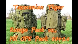 Review & Vergleich: Tasmanian Tiger Range Pack vs Mil Ops Pack | 100-Liter Mehrtages-Rucksäcke