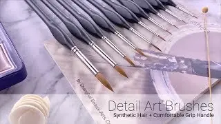 Synthetic Hair Detail Artist Paint Brushes Review and Test