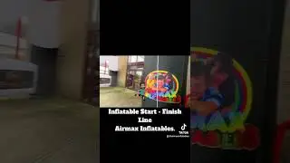 New Inflatable Start - Finish Line.#AirmaxInflatables  #AirmaxEvents  April 24th 2024