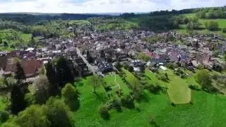 Mückenloch and dockyard Neckarsteinach, Germany / DJI Phantom