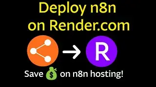 Deploy n8n on Render.com using the official n8n Docker image. Save money with Render.com.