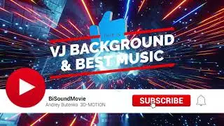 Neon Lights Tunnel & Best Relax Music Abstract Fast Movement Sky - Loops - VJ Loops ReMastered.