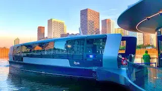 Новый электрический речной трамвай в Москве