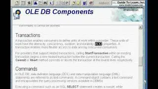 Using OLE DB Templates for Data Access Using Visual C++ MFC