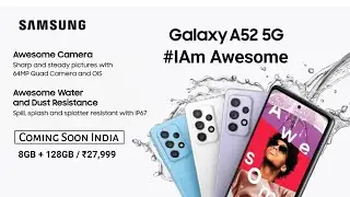 Samsung Galaxy A52 5G - India Launch Confirm, SD750G, Official Specs & Price