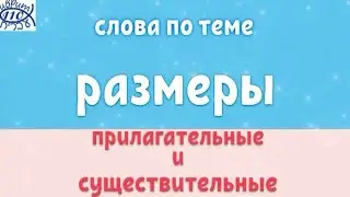 Слова по теме РАЗМЕРЫ: прилагательные и существительные