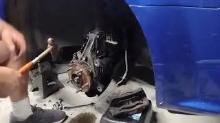 Replacing front and rear wheel bearing assemblies on a 2013 Grand Caravan.