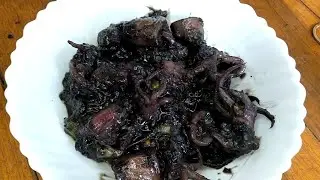 Masak Cumi Tinta Hitam // Cumi Tinta Hitam Resep