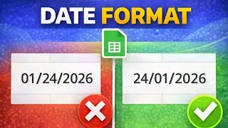 Google Sheets: How to Change Date Format