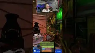 He is shooting through the walls!