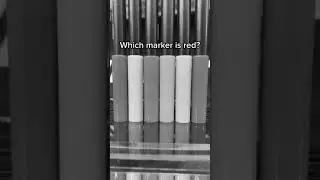 Which marker is RED? #intuitiontest #glimpseofus #plutoprojector #intuition #markers