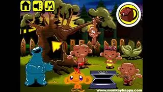 Monkey GO Happy Stage 742 - Cookie Monster, Pin The Tail on the monkey theme