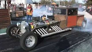 TWIN ENGINE RAT DRAG CAR - Ozark Raceway Park