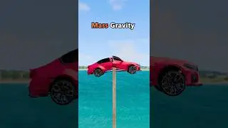Gravity of different planets VS Car🔥                             #shorts #youtubeshorts #satisfying