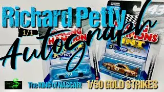 FREE RICHARD PETTY AUTOGRAGHS! Racing Champions MINT Gold Strike Plymouth Superbird! HTF, WORTH IT!