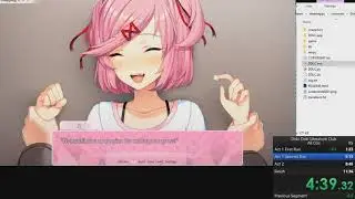 Doki Doki Literature Club All CGs Speedrun (10:56)