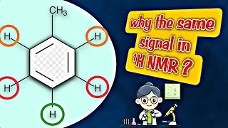 لماذا الهيدروجين+H تظهر في HNMRك signal واحدة في البنزين؟why protons of benzene appear as one signal