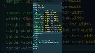 Coding HTML dan CSS: shapes_Custom 