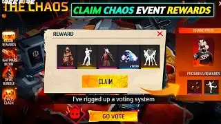 FREE FIRE NEW EVENT | CLAIM FREE CHAOS EVENT REWARDS FREE FIRE | 24 JANUARY NEW EVENT | FF NEW EVENT