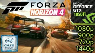 Forza Horizon 4 - GTX 1050Ti - i5 9400F - 1080p - 900p - 720p -1440p - Benchmark - PC