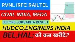 RVNL,IRFC,RAILTEL,BEL,HAL,HUDCO,ENGINDIA,COAL INDIA & IREDA PRICE LEVELS || PART 2 || MUST WATCH🔥🔥||