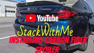 Installing Carbon Fiber Spoiler BMW M55OI