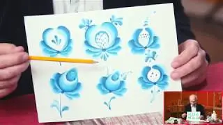 Урок по гжельской росписи фарфора