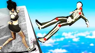I Pushed People off Skyscrapers... (Falling Art Ragdoll Simulator)
