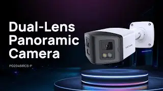 PG2046IRCS-P Dual Lens Security Camera | 4MP Night Vision Full Color Camera | Siren & 2-Way Talk