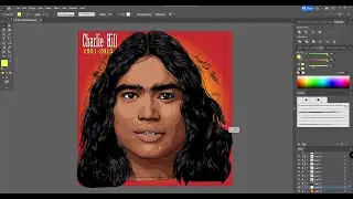 Charlie Hill Vector Speed Art Pt.1 | Adobe Illustrator Line Work