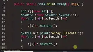Java program to search an element in an array ! Java programming
