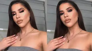 CUT CREASE THANKSGIVING MAKEUP TUTORIAL | Sophia Perez