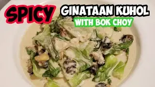 Ginataang Kuhol (Apple Snails in Coconut Milk) with Chili garlic oil