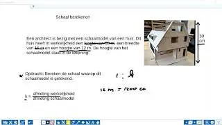 Schaal berekenen