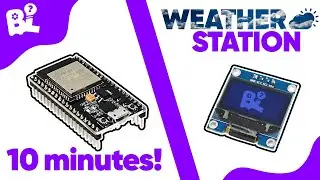 How to make a WEATHER STATION with an ESP32 and IC2 OLED Display | 0.96 inch oled SSD1306