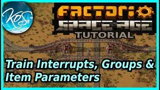 How Train Interrupts Work, Train Groups, & Item Parameters  - Factorio Space Age DLC/2.0