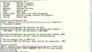 setup ssh on cisco router