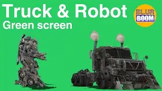 Robot on a green screen 2022